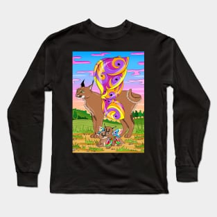 Caracals with wings Long Sleeve T-Shirt